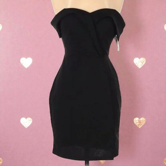 Speechless Dresses & Skirts - NWT Speechless Strapless Black Cocktail Dress | Size 7 | Formal & Flattering